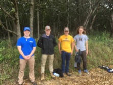 Our MUHS boys helping with the woodland restoration